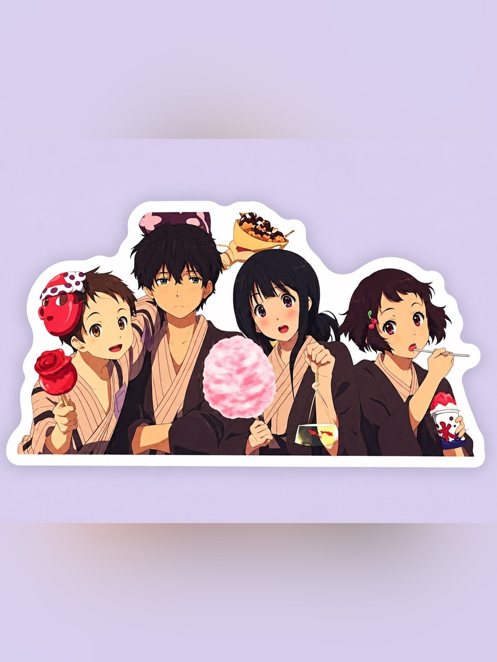 Hyouka Festival Group Sticker | Anime Vinyl Decal